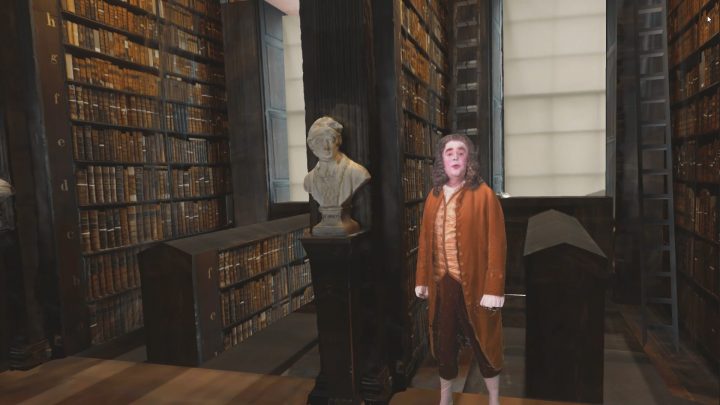 The Trinity Library Long Room Mixed Reality Project, featuring Jonathan Swift
