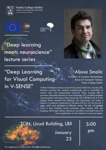 Professor Smolic invited by The Cusack Lab to present at Deep Learning Meets Neurosience seminar series!